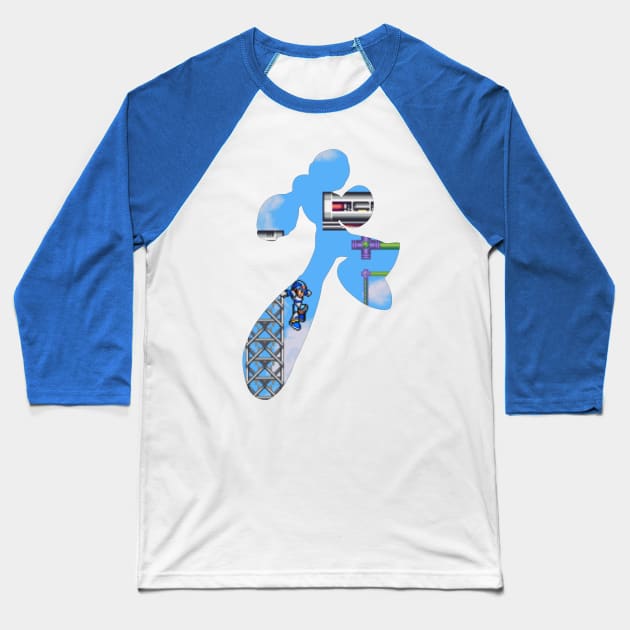 Mega Man X - background cutout v.3 Baseball T-Shirt by Desperado902